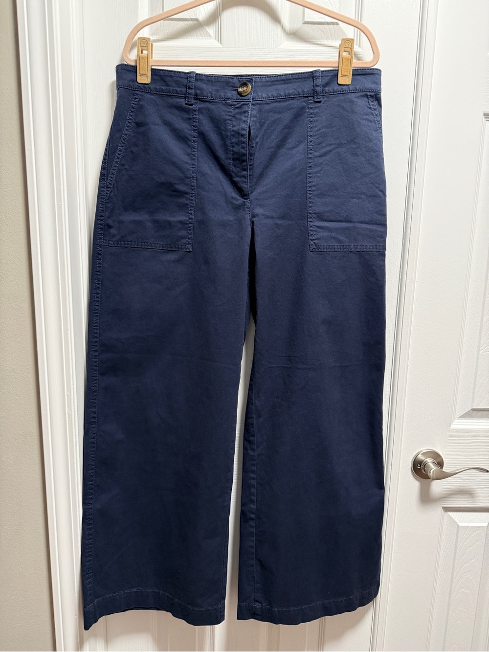 Ann Taylor Wide Leg Pants in Navy Blue